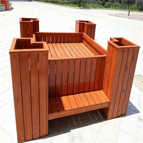 江西花箱组合座椅厂家定制批发木塑座椅