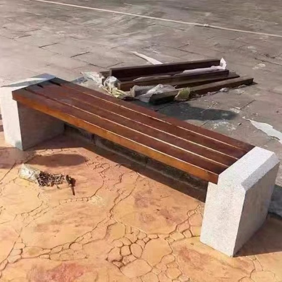 青海户外座椅案例公园石材凳支持定制批发